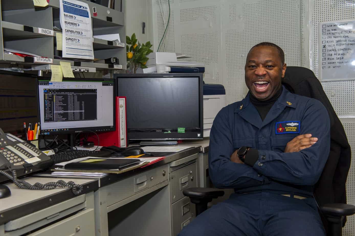 Black History Month Spotlight: Chief Yeoman AJhourni K. McClain, a Chief Who Strives for More