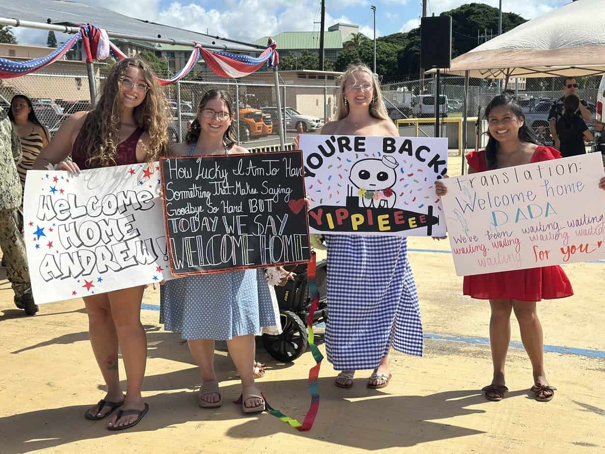 Three Ships Return to Port in Honolulu