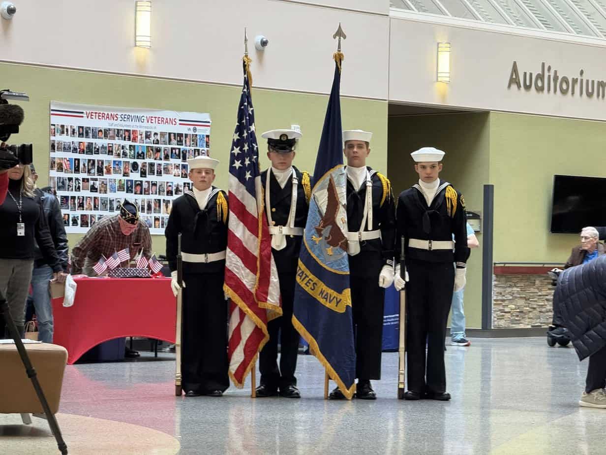 Twin City Sea Cadets Color Guard Perform for Veterans Day