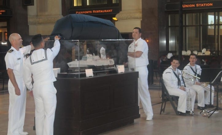 Kansas City Council Unveils USS Kansas City (LCS 22) Ship Model