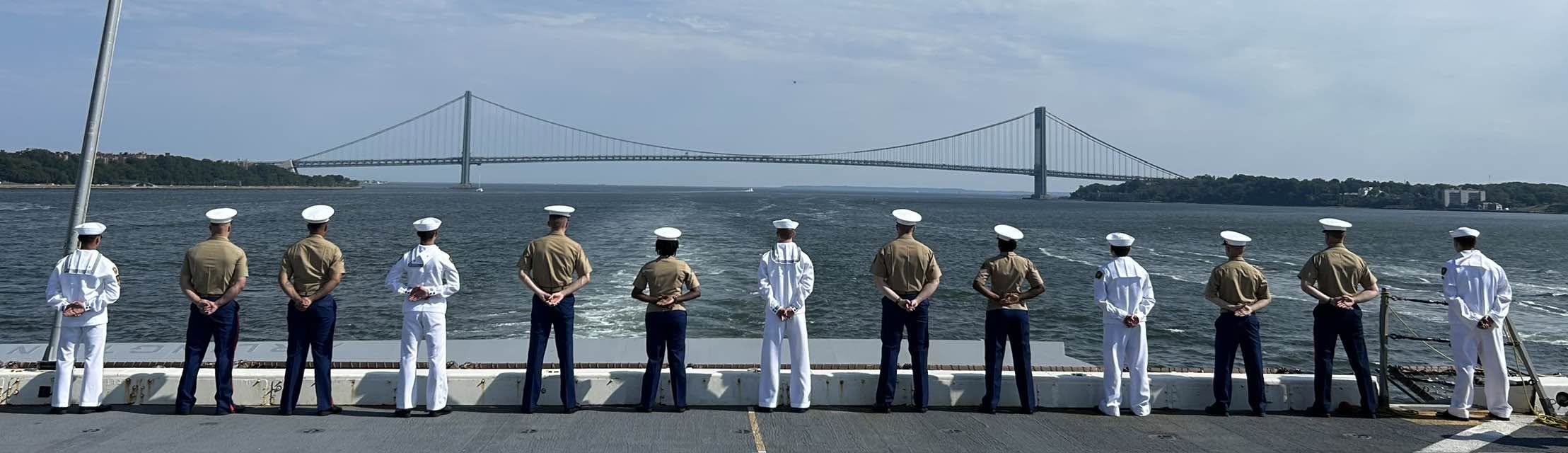 Guadalcanal Sea Cadets Join USS Arlington for Naval Review, 250th Anniversary Celebration
